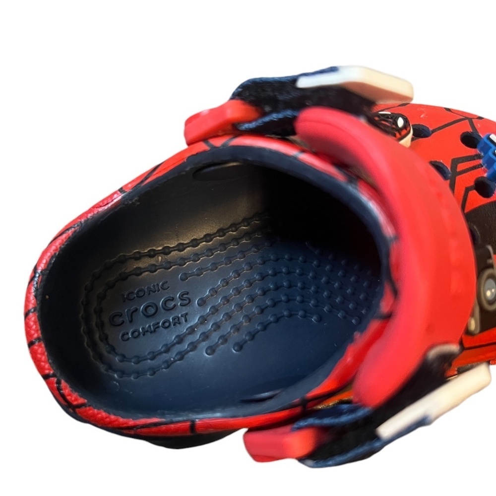 NWOT Crocs Marvel Team‎ Spider Man All Terrain Kids Clogs Sandals Red, Size 4C - Picture 6 of 8